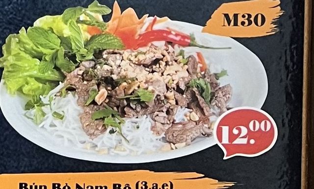 M30. Bún Bò Nam Bộ