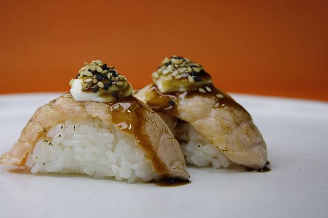 i13. Grilled Salmon Belly Special